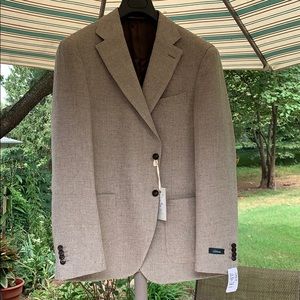 New with tags Lubiam men’s beige/khaki jacket 54R